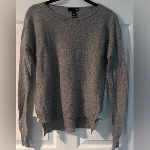 Women's Aqua Cashmere Gray Sweater with Light blue sides